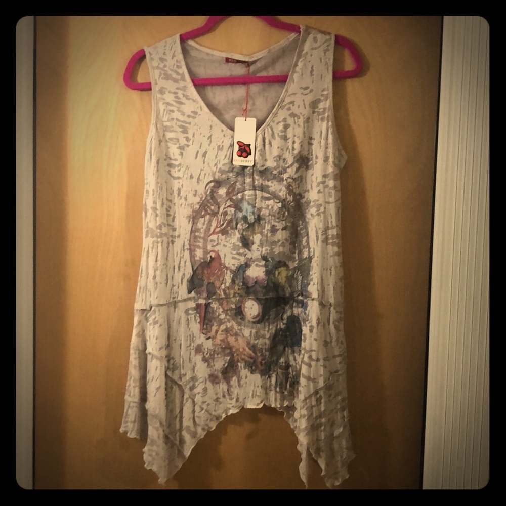 Red Berry sleeveless top